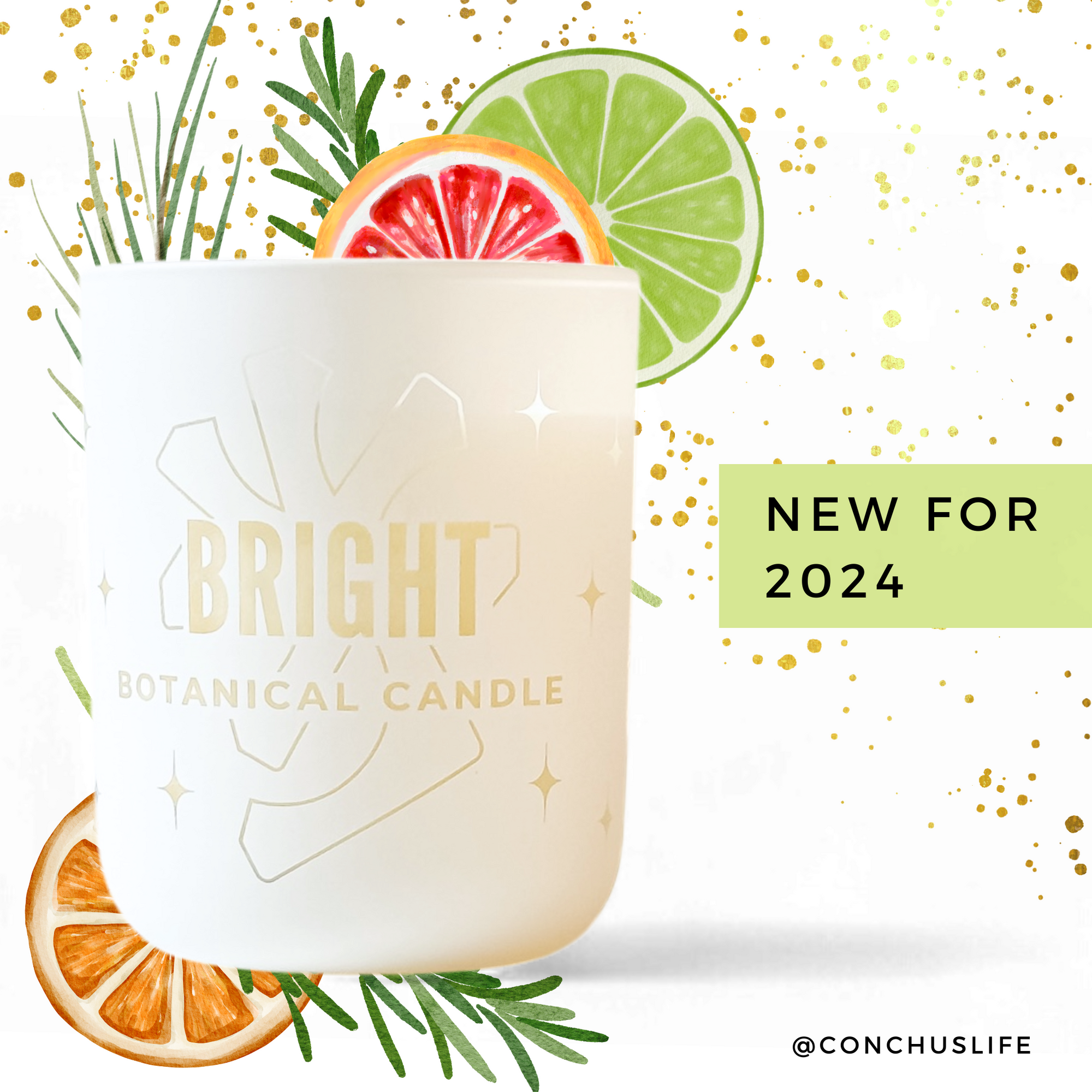 Bright Botanical Candle