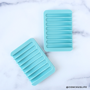 Waterfall Silicone Soap Dish - Glacial Blue