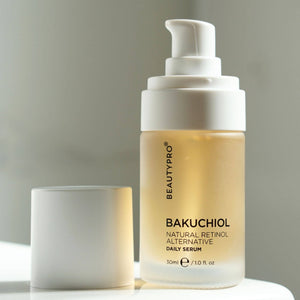 BEAUTYPRO Bakuchiol Nourishing Daily Serum bottle — water-free plant-based serum for sensitive skin