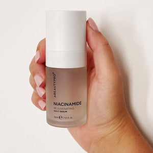 BEAUTYPRO Niacinamide serum held in hand — vegan Korean skincare daily serum 30ml UK