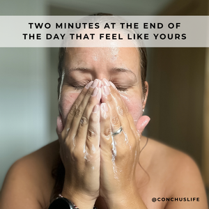 Rinsing off Lotus Cleansing Gel - two minutes at the end of the day that feel like yours