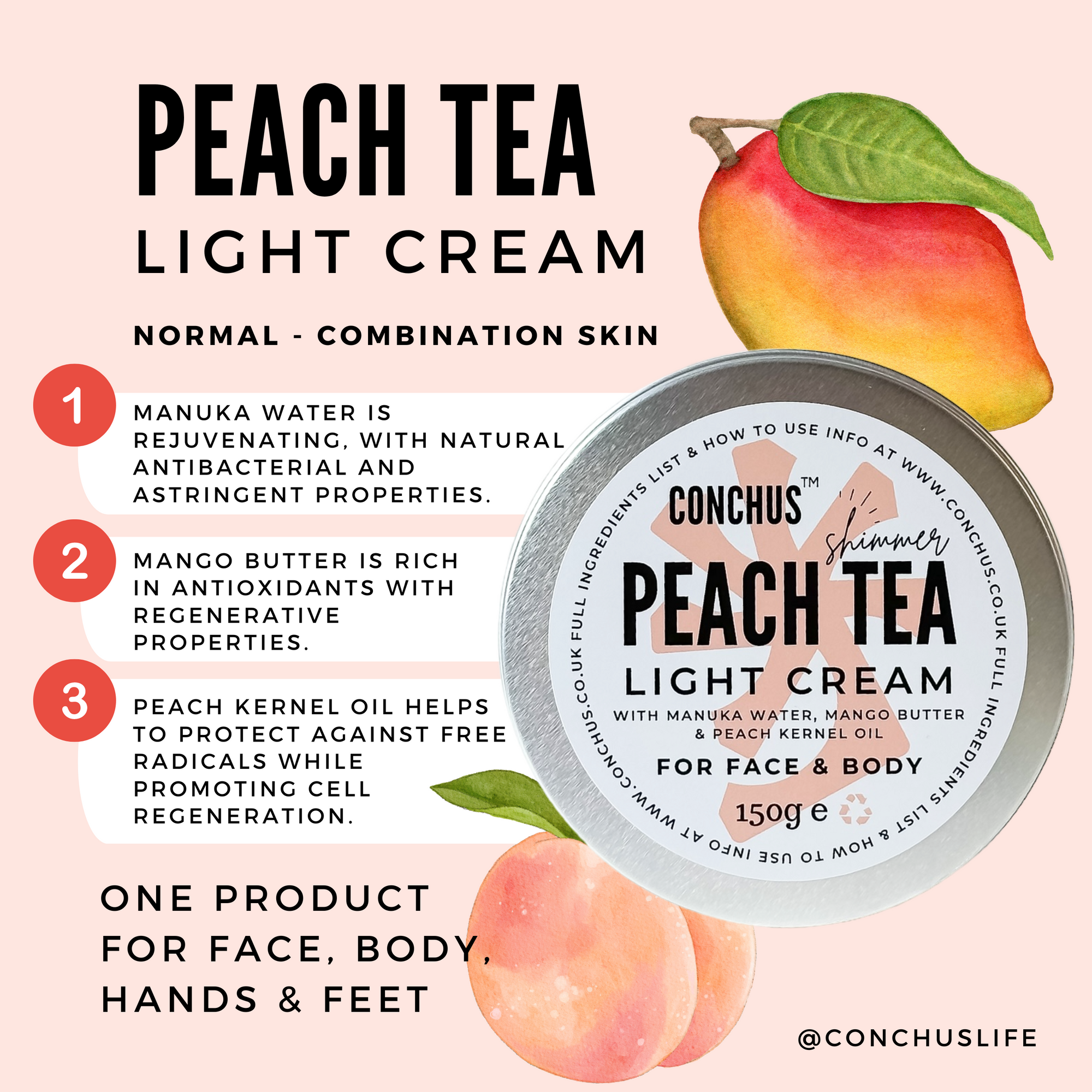 Peach Tea Light Cream - Shimmer