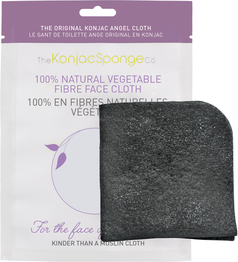 Bamboo Charcoal Konjac Face Cloth