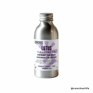 LOTUS screw-cap bottle on white